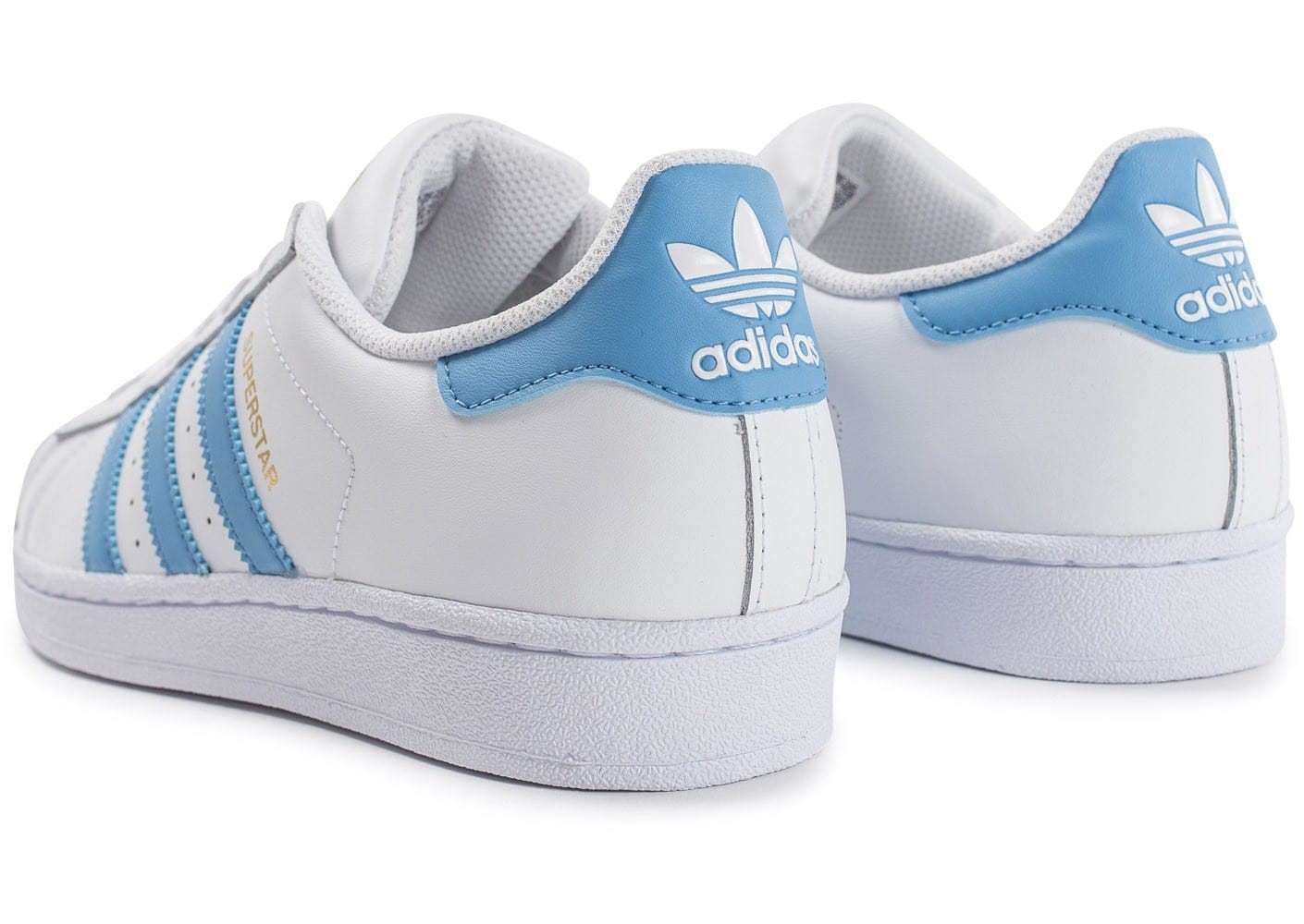 adidas superstar blanc et bleu