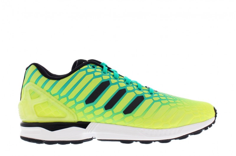 zx flux jaune fluo pas cher