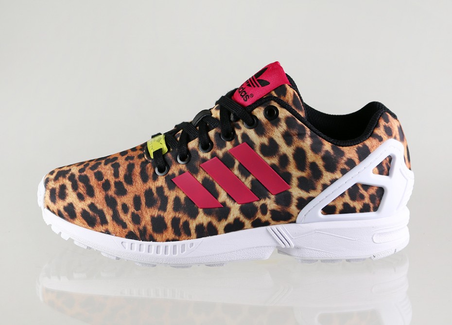 adidas zx flux leopard print womens