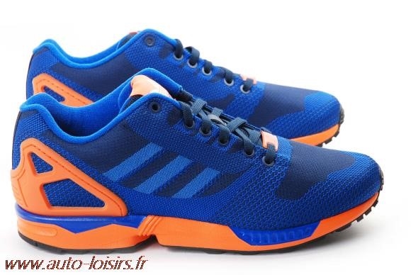 zx flux orange et bleu