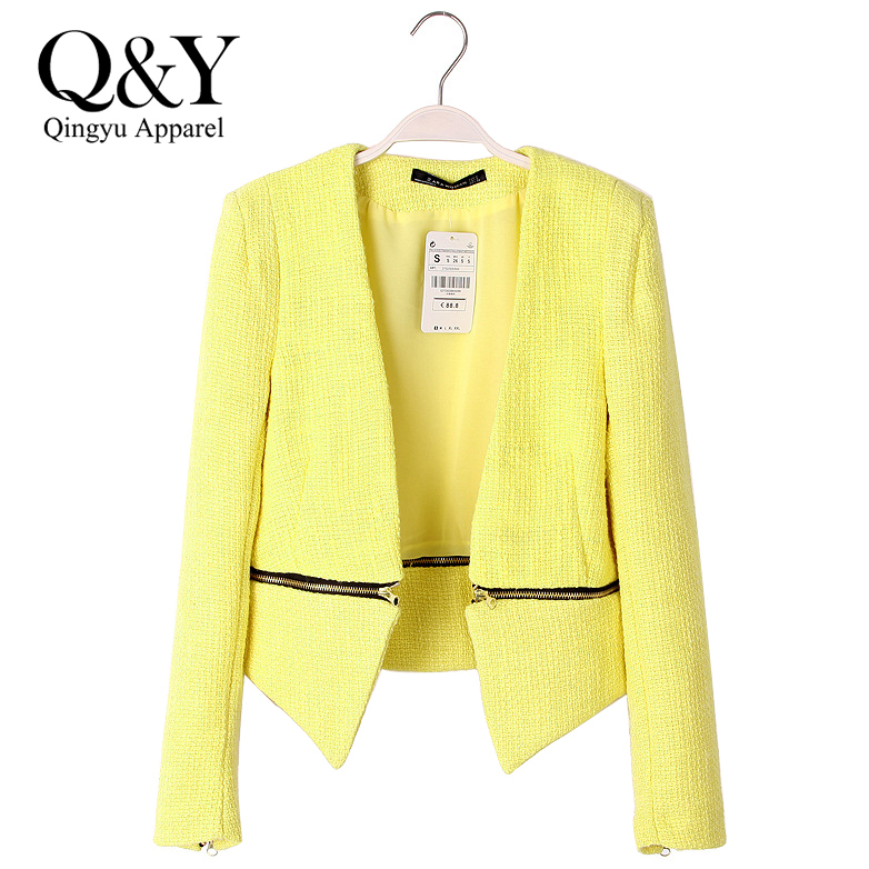 blazer jaune pas cher